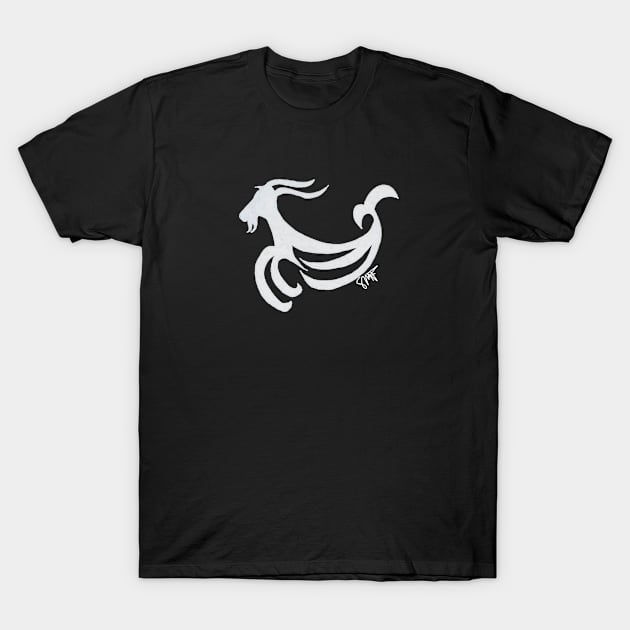 Zodiac - Capricorn (neg image) T-Shirt by StormMiguel - SMF